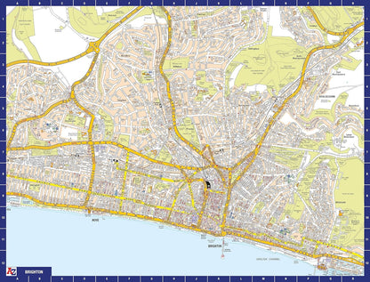 A to Z Map of Brighton Jigsaw Puzzle For Adults - 1000 Piece Jigsaw Puzzle Gift - Map jigsaw Puzzles, Map Gift