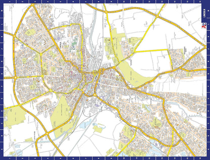 A to Z Map of Lincoln Jigsaw Puzzle For Adults - 1000 Piece Jigsaw Puzzle Gift - Map jigsaw Puzzles, Map Gift