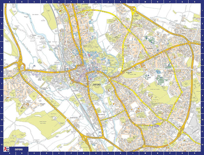A to Z Map of Oxford Jigsaw Puzzle For Adults - 1000 Piece Jigsaw Puzzle Gift - Map jigsaw Puzzles, Map Gift