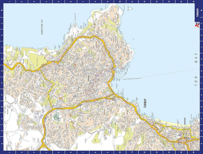 A to Z Map of Torquay Jigsaw Puzzle For Adults - 1000 Piece Jigsaw Puzzle Gift - Map jigsaw Puzzles, Map Gift