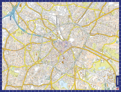 A to Z Map of Birmingham Jigsaw Puzzle For Adults - 1000 Piece Jigsaw Puzzle Gift - Map jigsaw Puzzles, Map Gift