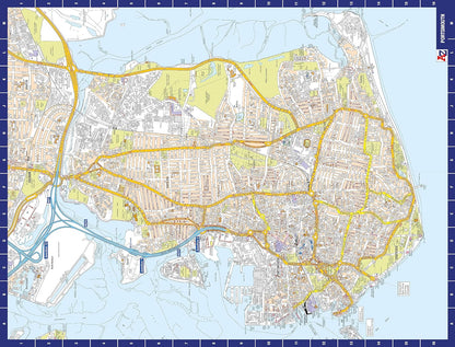 A to Z Map of Portsmouth Jigsaw Puzzle For Adults - 1000 Piece Jigsaw Puzzle Gift - Map jigsaw Puzzles, Map Gift
