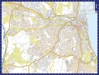 A to Z Map of Swansea Jigsaw Puzzle For Adults - 1000 Piece Jigsaw Puzzle Gift - Map jigsaw Puzzles, Map Gift