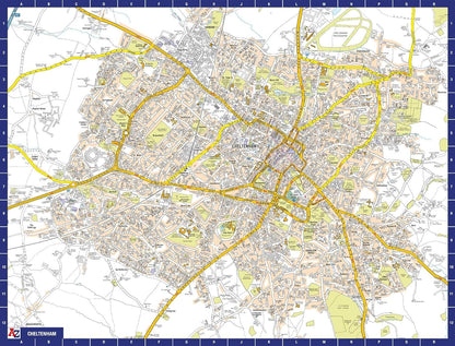 A to Z Map of Cheltenham Jigsaw Puzzle For Adults - 1000 Piece Jigsaw Puzzle Gift - Map jigsaw Puzzles, Map Gift