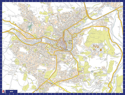 A to Z Map of Bath Jigsaw Puzzle For Adults - 1000 Piece Jigsaw Puzzle Gift - Map jigsaw Puzzles, Map Gift