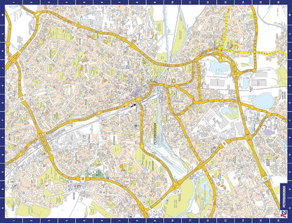 A to Z Map of Peterborough Jigsaw Puzzle For Adults - 1000 Piece Jigsaw Puzzle Gift - Map jigsaw Puzzles, Map Gift