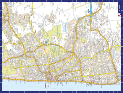 A to Z Map of Blackpool Jigsaw Puzzle For Adults - 1000 Piece Jigsaw Puzzle Gift - Map jigsaw Puzzles, Map Gift