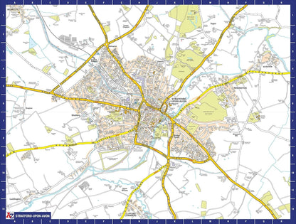 Az Map Of Stratford Upon Avon
