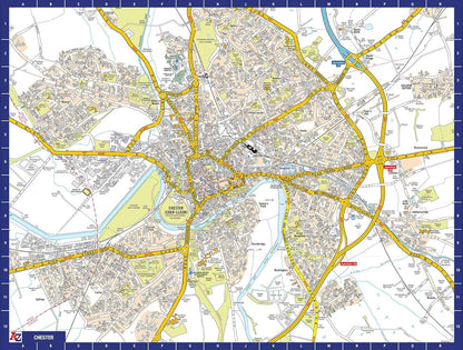 A-Z Map of Chester - 1000 piece jigsaw puzzle