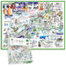 Comical Map Of Cornwall, Artwork By Tim Bulmer - 1000 Piece Puzzle For Adults, Large Puzzle 66cm X 50cm In Size. Challenging To Complete But Fun And Humorous