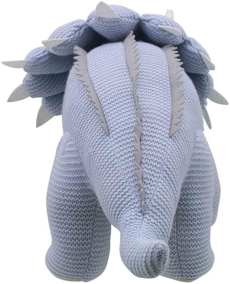 Wilberry - Triceratops (Blue) - Small Knitted