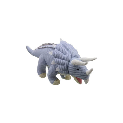 Wilberry - Triceratops (Blue) - Small Knitted