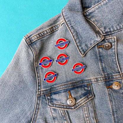Pawprint Family | Underground Roundel Enamel Pin Badge | Transport for London Official Merchandise