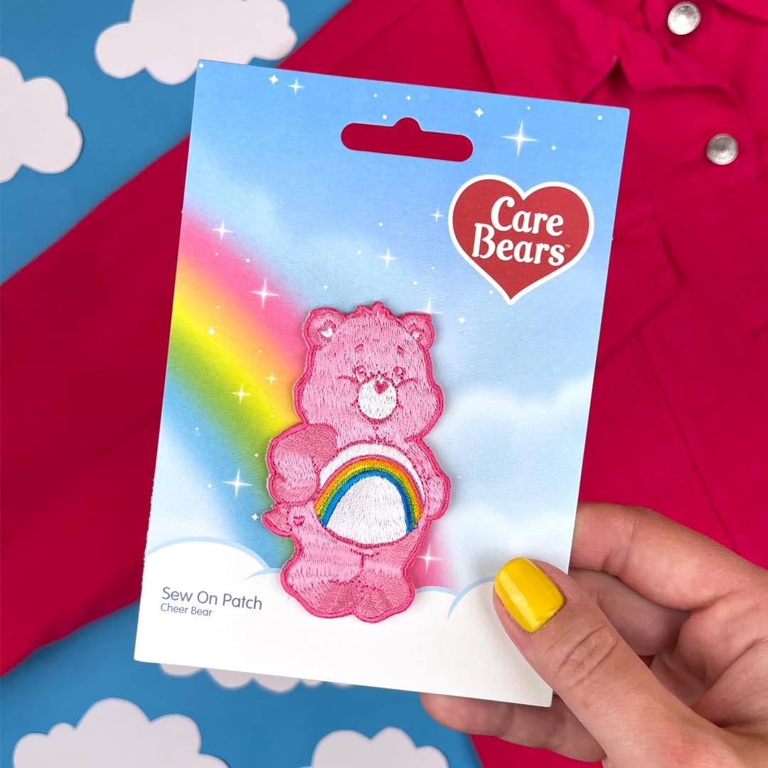 Pawprint Family | Classic Cheer Bear Sew on Patch | Care Bears Official Merchandise