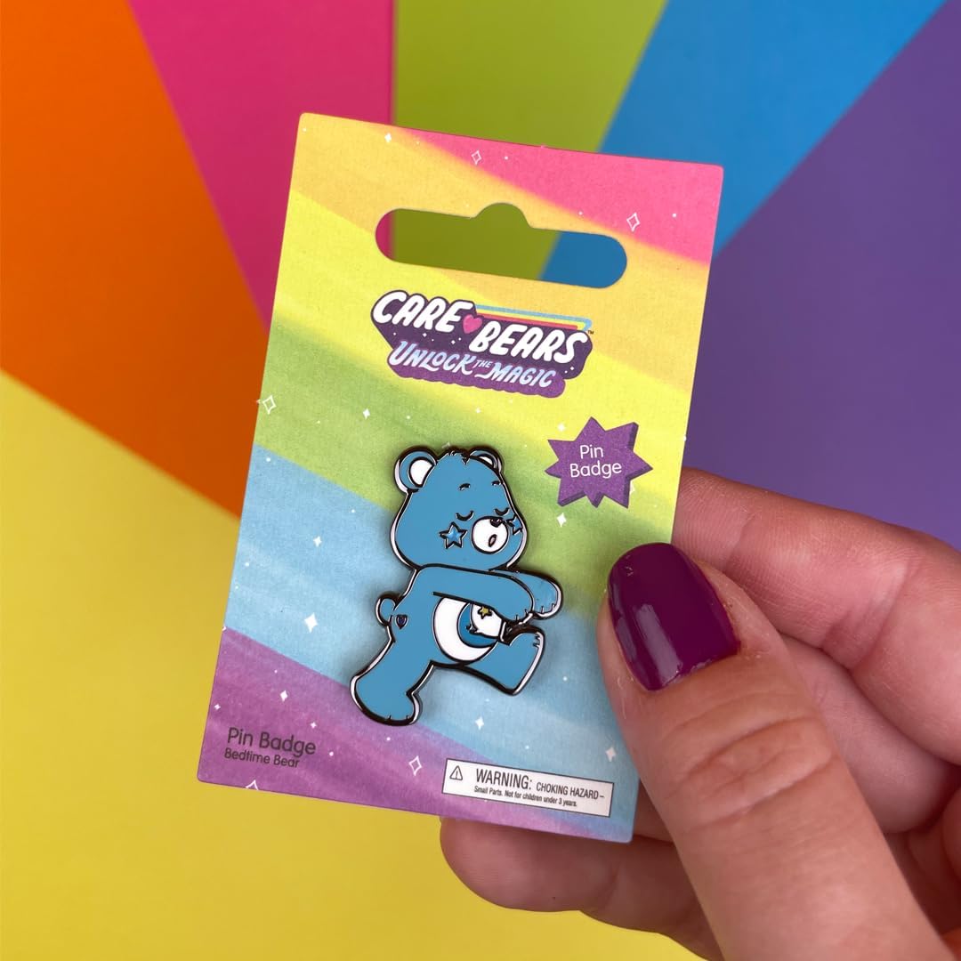 Pawprint Family | Bedtime Bear Enamel Pin Badge | Care Bears Unlock the Magic Official Merchandise