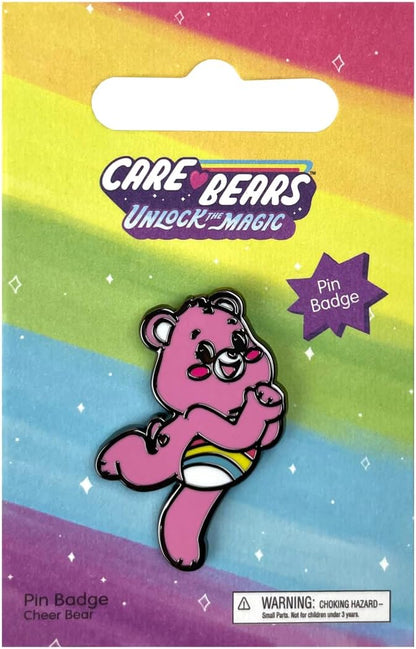Pawprint Family | Cheer Bear Enamel Pin Badge | Care Bears Unlock the Magic Official Merchandise