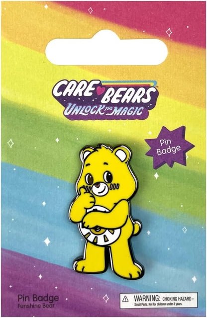 Pawprint Family | Funshine Bear Enamel Pin Badge | Care Bears Unlock the Magic Official Merchandise