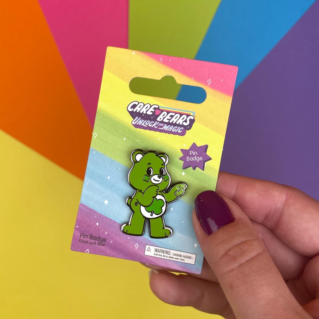 Pawprint Family | Good Luck Bear Enamel Pin Badge | Care Bears Unlock the Magic Official Merchandise