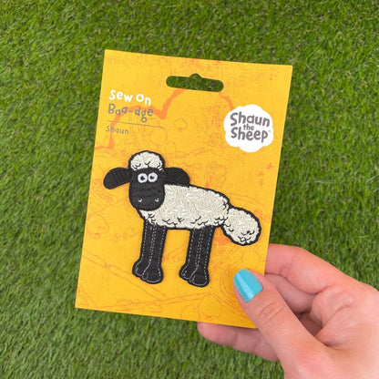 Pawprint Family | Shaun Standing Sew on Patch | Shaun The Sheep Official Merchandise