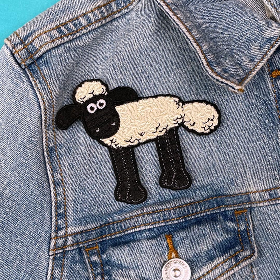 Pawprint Family | Shaun Standing Sew on Patch | Shaun The Sheep Official Merchandise