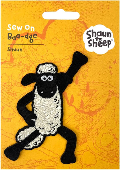 Pawprint Family | Shaun Dancing Sew on Patch | Shaun The Sheep Official Merchandise