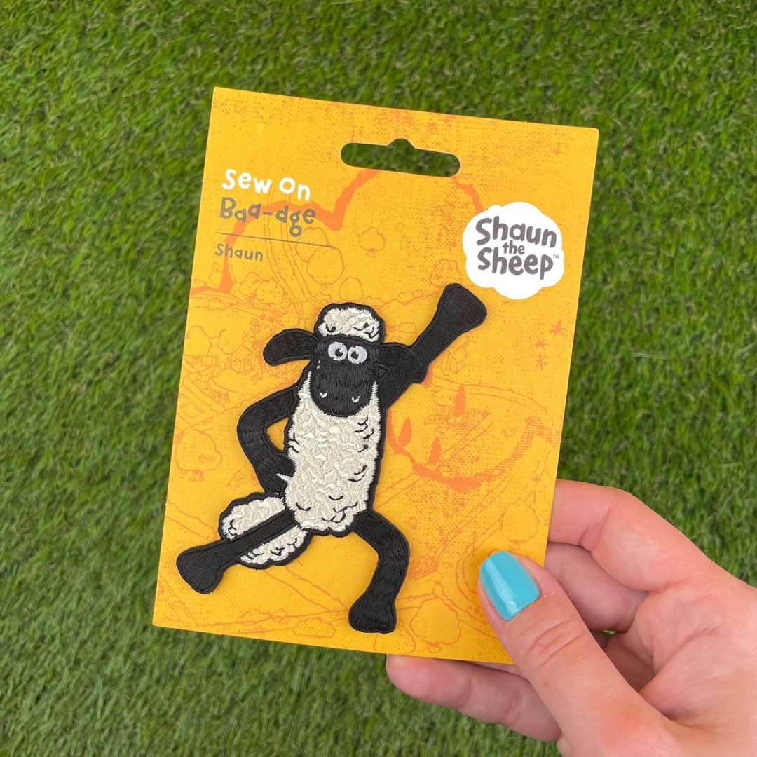 Pawprint Family | Shaun Dancing Sew on Patch | Shaun The Sheep Official Merchandise