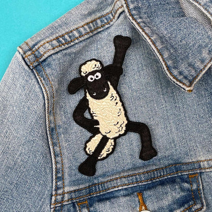 Pawprint Family | Shaun Dancing Sew on Patch | Shaun The Sheep Official Merchandise