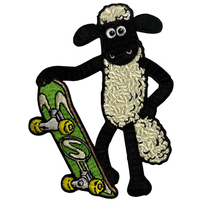 Pawprint Family | Shaun Skateboard Sew on Patch | Shaun The Sheep Official Merchandise