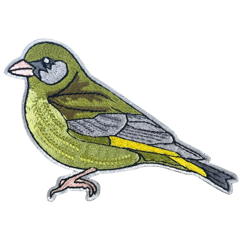Pawprint Family | Greenfinch Bird Sew on Patch | Official Merchandise Supporting The RSPB