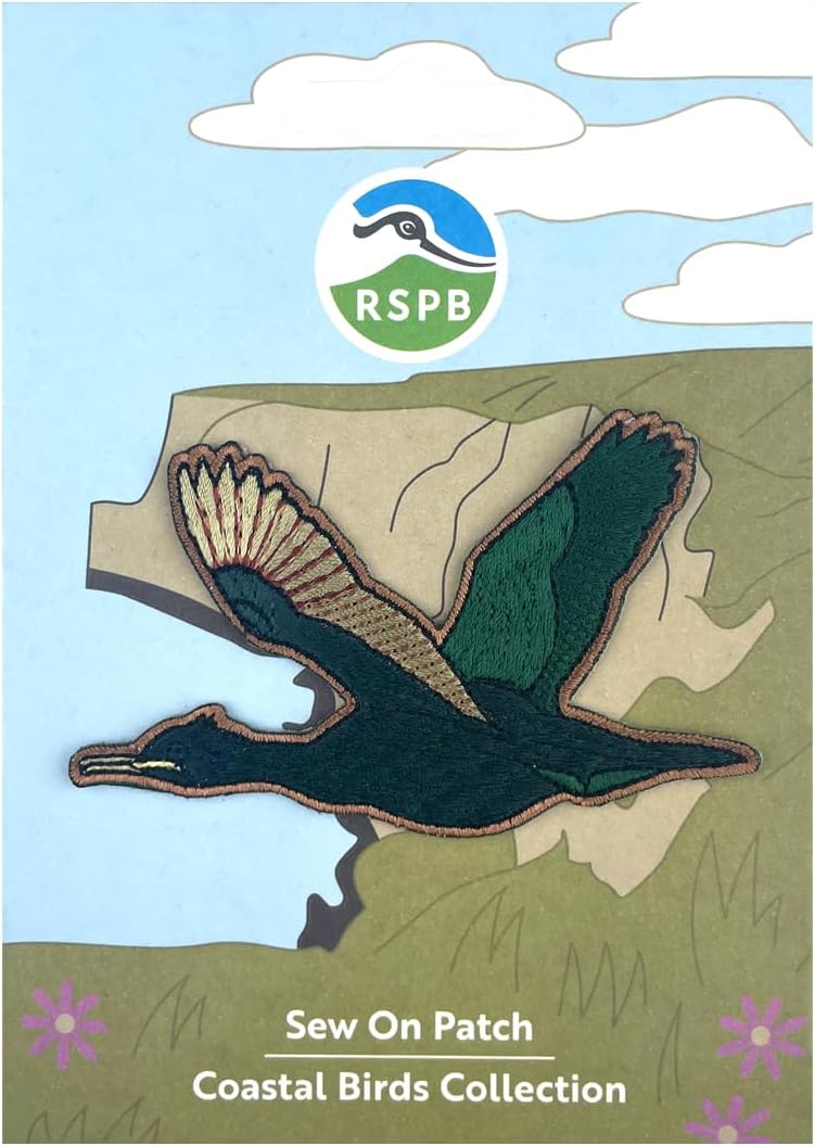 Pawprint Family | Shag Bird Sew on Patch | Official Merchandise Supporting The RSPB