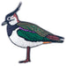 Pawprint Family | Lapwing Bird Sew on Patch | Official Merchandise Supporting The RSPB