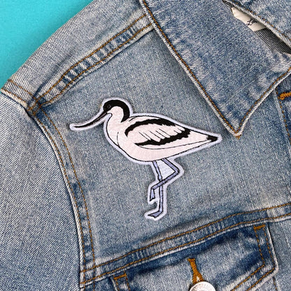 Pawprint Family | Avocet Bird Sew on Patch | Official Merchandise in Support of The RSPB