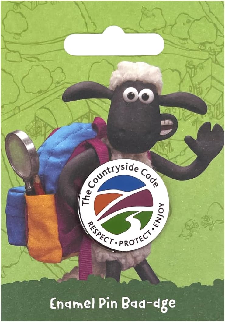 Pawprint Family | The Countryside Code Enamel Pin Badge | Shaun the Sheep Official Merchandise