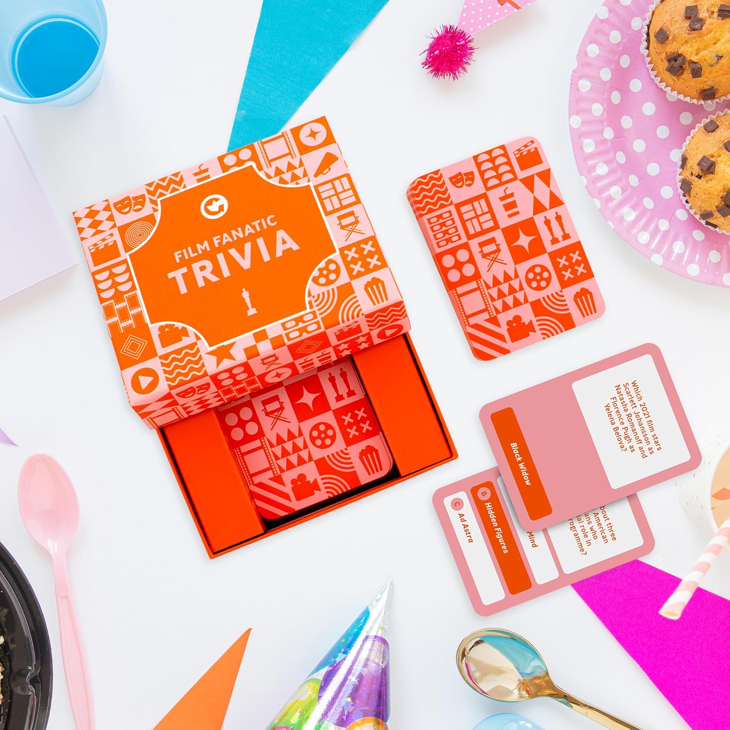 Ginger Fox Games Film Fanatic Trivia Card Game For Movie Buffs, Film Critics And Cinematic Enthusiasts | Test Your Knowledge | 2+ Players | Ages 14+