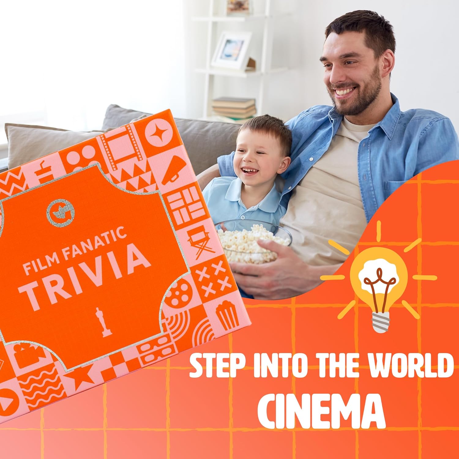 Ginger Fox Games Film Fanatic Trivia Card Game For Movie Buffs, Film Critics And Cinematic Enthusiasts | Test Your Knowledge | 2+ Players | Ages 14+