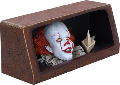 Nemesis Now IT Pennywise Drain Light Up Figurine 20cm, Resin, Official IT The Clown Merchandise, Pennywise Clown Light, IT Movie Room Decor, Cast in the Finest Resin, Expertly Hand-Painted