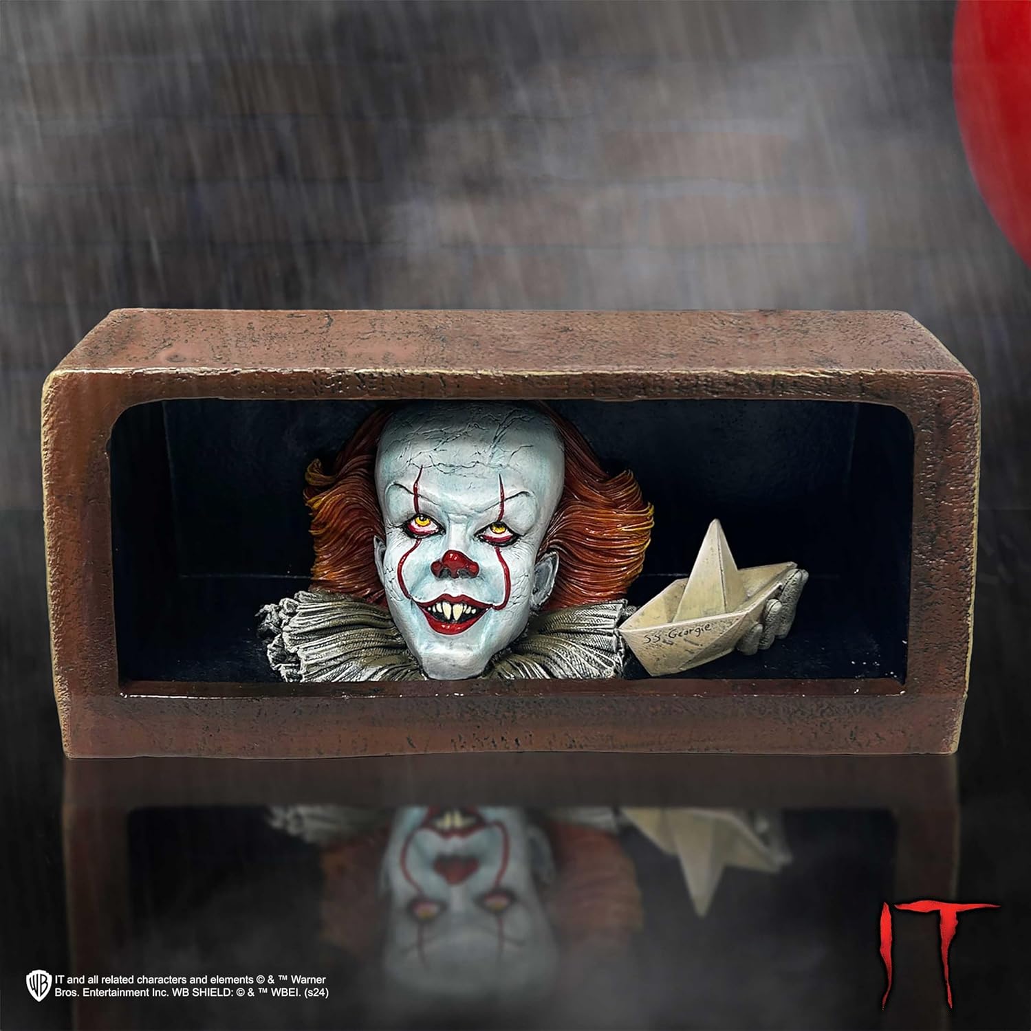 Nemesis Now IT Pennywise Drain Light Up Figurine 20cm, Resin, Official IT The Clown Merchandise, Pennywise Clown Light, IT Movie Room Decor, Cast in the Finest Resin, Expertly Hand-Painted