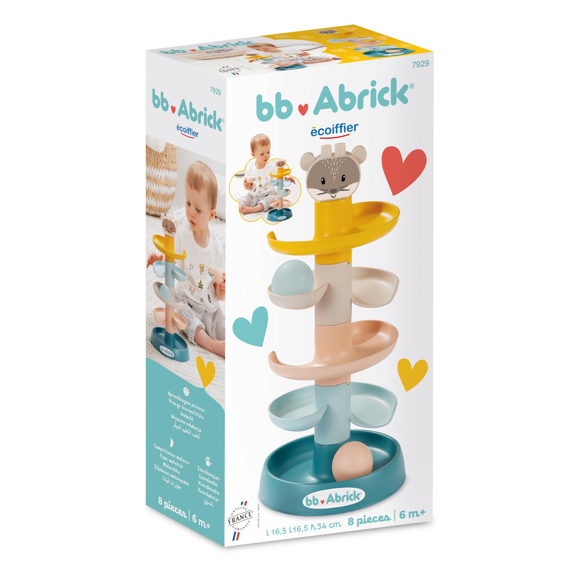 Abrick - Ecoiffier Abrick Baby Ballentoren 8dlg.