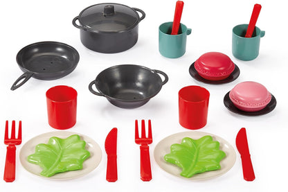 Ecoiffier 100% Chef Theeset in Tas, 22dlg.