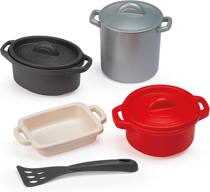 Ecoiffier 100% Chef Pannen en Eetset, 8dlg.