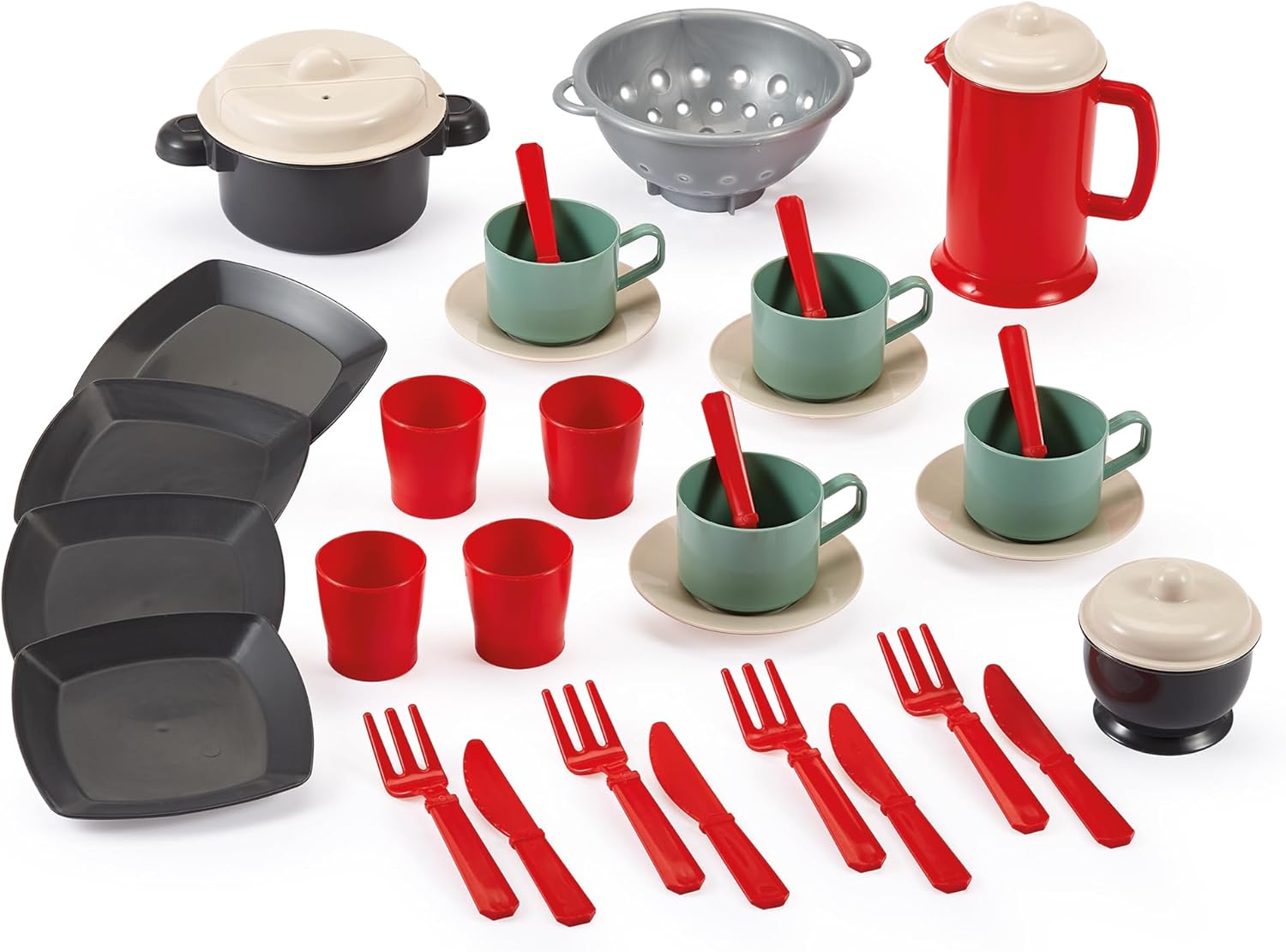 Ecoiffier 100% Chef Eetset met Pannen, 35dlg.