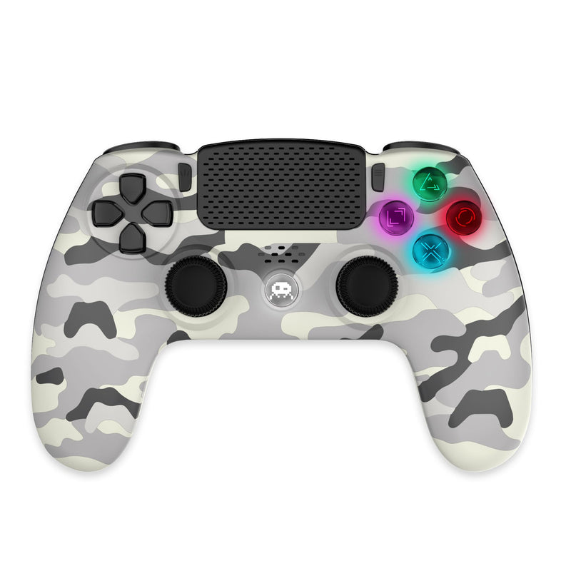 Freaks and Geeks Draadloze afstandsbediening voor PS4, led, wit, camo