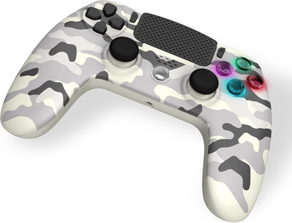 Freaks and Geeks Draadloze afstandsbediening voor PS4, led, wit, camo