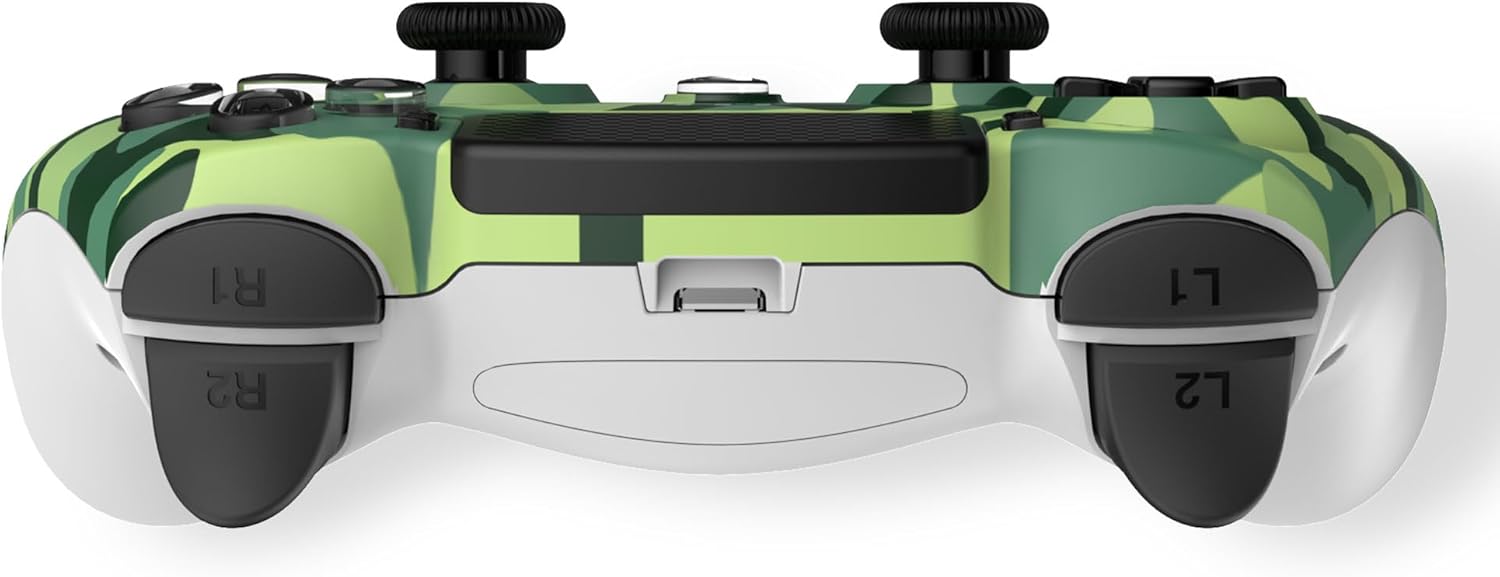 Wireless Controller For Ps4 With 3,5Mm Jack Slot - Led-Green Camo