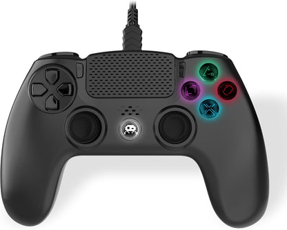 Freaks and Geeks Controller met kabel voor PS4, 3 m, zwart