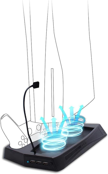 Freaks And Geeks - Charging Stand With Cooling Fan For Ps5