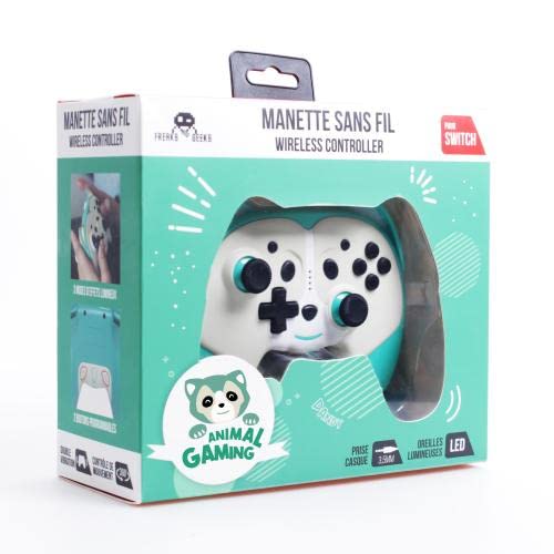 Freaks And Geeks - Wireless Controller Pandy For Switch With Paddles - Green