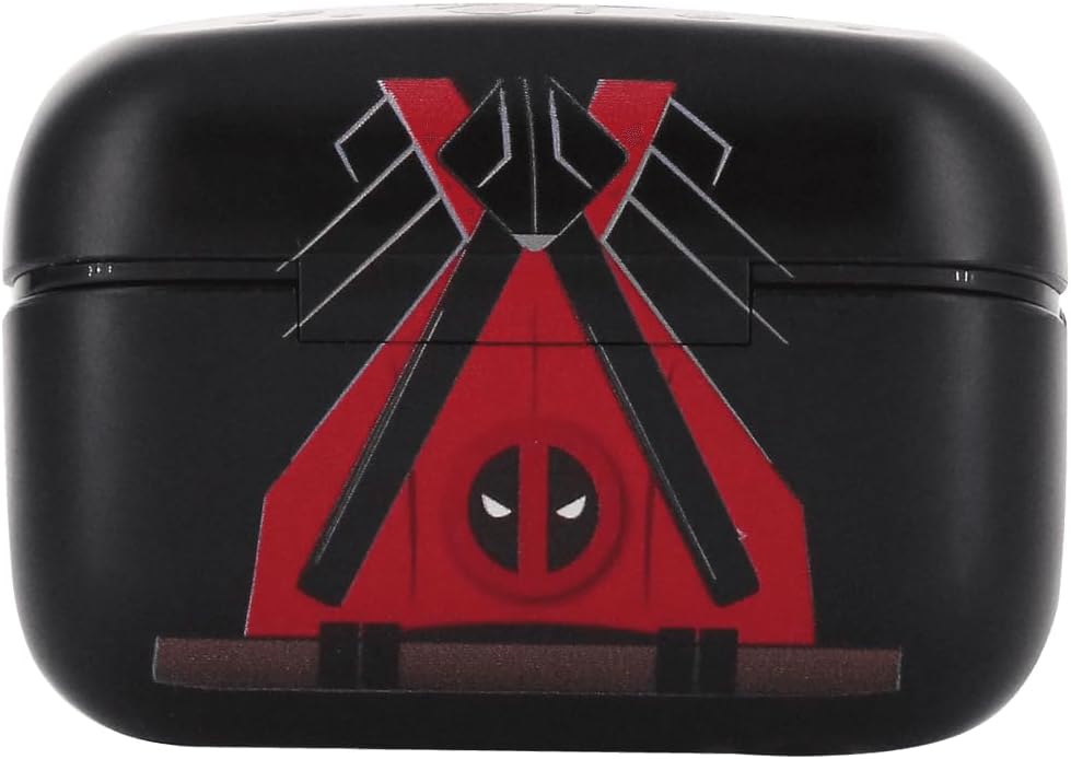 Deadpool Wireless Bluetooth Earbuds - Marvel Deadpool Buds Pro for Phone (iPhone, Samsung, Google Pixel, Steam Deck, Switch