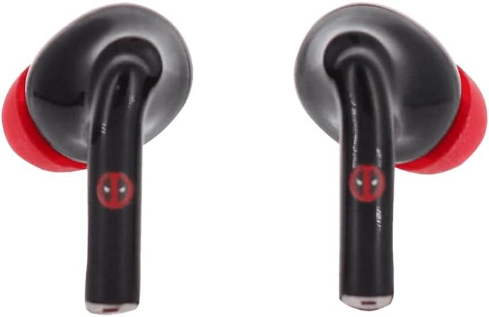 Deadpool Wireless Bluetooth Earbuds - Marvel Deadpool Buds Pro for Phone (iPhone, Samsung, Google Pixel, Steam Deck, Switch
