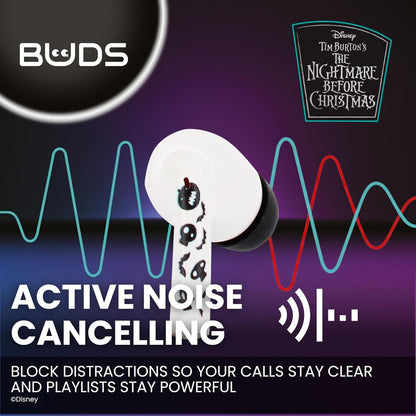 Cable Guys Buds - The Nightmare Before Christmas Jack Skellington Buds Wireless Earbuds Small Tech Accessories For Phone (iPhone, Samsung, Google Pixel